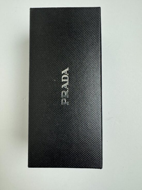 Authentic Prada Sunglasses Box Black Silver Logo NEW main image 7